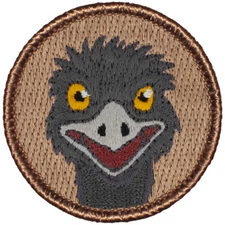 Emu Patrol Patch - 2" Round Embroidered Patch