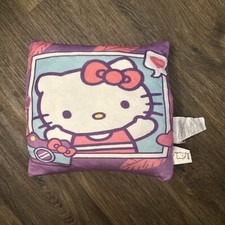 Hello Kitty Sanrio Plush Travel Cloud Pillow 13  x12  Super Soft
