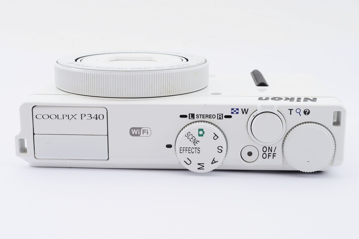 Nikon Coolpix P340 Compact Digital Camera White From Japan [Exc+]