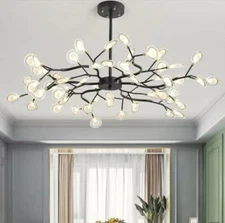 Nordic style living room chandelier modern LED bedroom ceiling lamp lighting yc