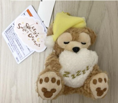 New Tokyo Disney Sea Duffy Sleeping Plush Badge Keychain 2023