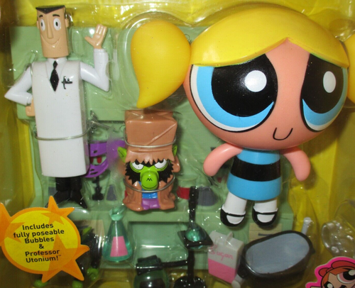Powerpuff Girls 2001 Playset Professor's Laboratory Bubbles Sealed Box Vintage