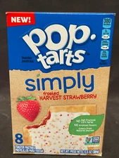 8 Count Kellog's Simply Pop Tarts Frosted Harvest Strawberry Toaster Pastries 