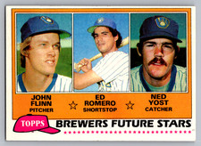 1981 Topps #659 John Flinn/Ed Romero/Ned Yost Milwaukee Brewers