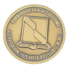 Münze Callenge Coin  Commanders Coin of Excellence 4th Batt. 27th Field Artill