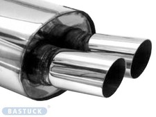 Bastuck Endschalldämpfer 2x 76 mm - BMW 3er Serie E36 316i/318i Compact