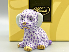 Herend Dog Figurine - Puppy - Lavender Purple...
