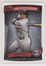 2010 Topps Peak Performance Joe Mauer #PP-26 HOF