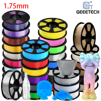 Geeetech 0.5/1KG 3D Drucker Filament 1.75MM PLA PETG ASA ABS+ TPU 190+ Farben DE