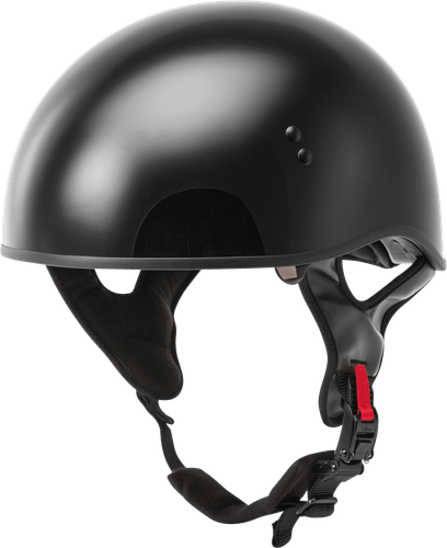 Gmax Hh-65 Half Helmet Naked Black Xs Helmets - Foto 1 di 7