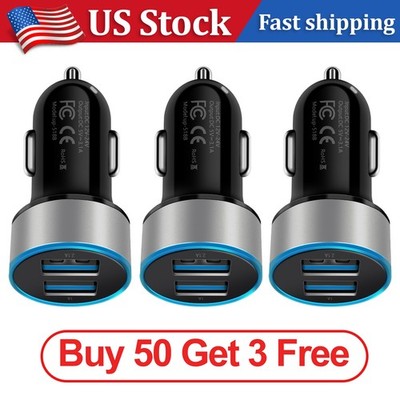 20W Fast Charge Dual USB Car Charger Adapter For iPhone17 16 15 14 13 12 Pro Lot