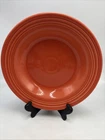 Fiesta 9" Flat Rimmed Soup Pasta Bowl Orange Persimmon Retired Lead Free