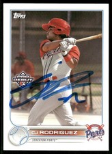 2022 Topps Pro Debut CJ C.J. RODRIGUEZ Signed Card autograph auto A'S VANDERBILT