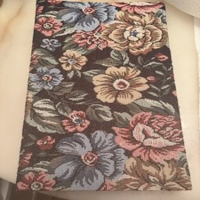 Vintage Floral Tapestry 4X6 Photo 12" Album Double Folding Holds 400