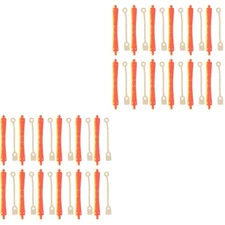 48 Pcs  Perm Rod Hair Roller with Rubber Band Home Barber Hair Styling Tools