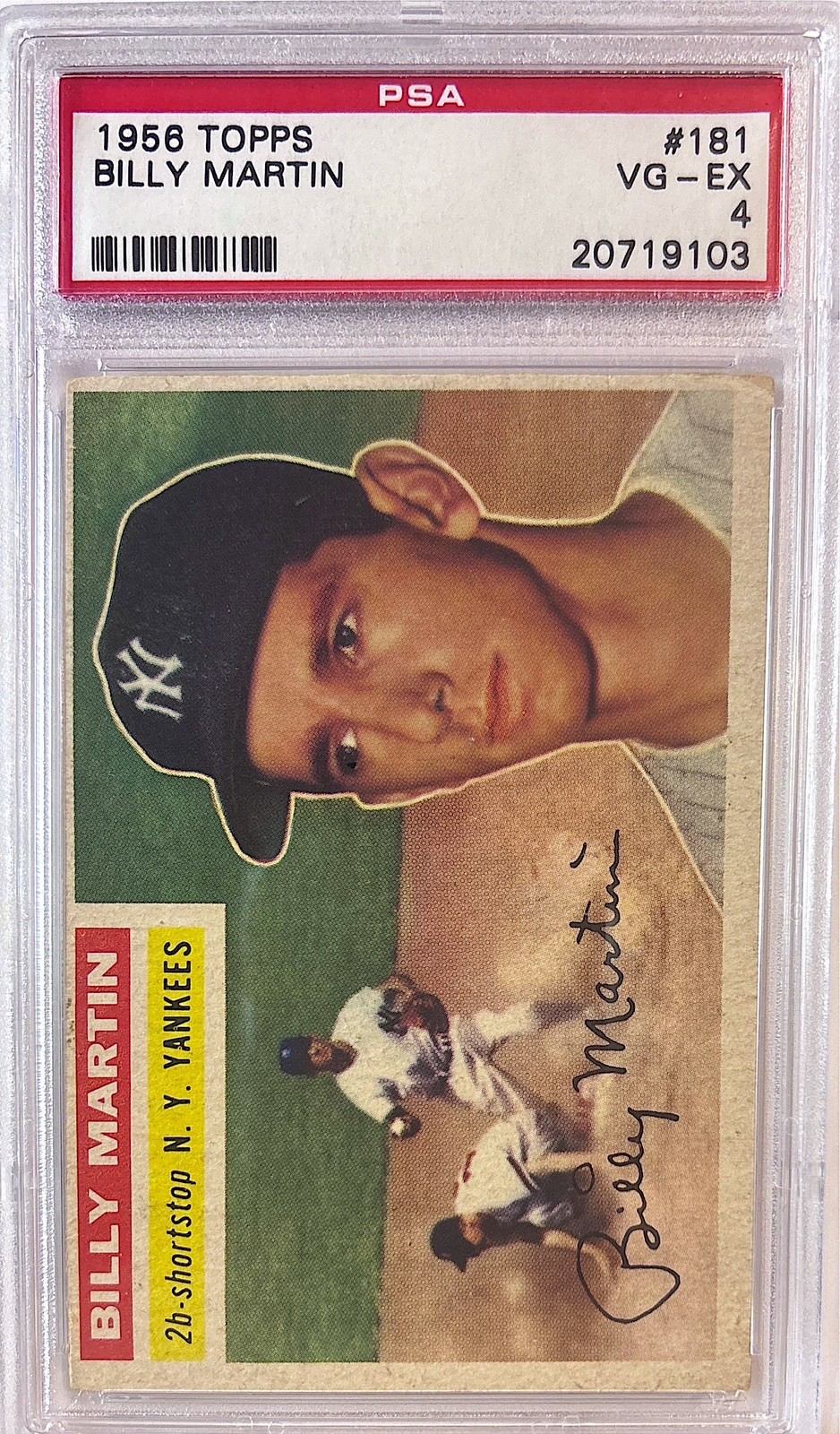 1956 Topps #181 Billy Martin PSA 4