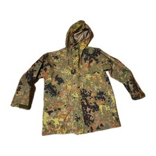 German Bundeswehr Army GoreTex Flecktarn Rain Jacket Sz Large