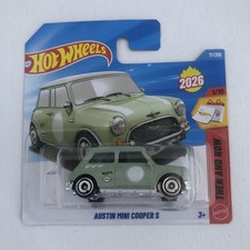 Hot Wheels Classic Mini Cooper S Green 1:64 Scale Die Cast Cool Mini New Sealed