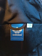 ADIDAS FIREBIRD TT OG Tracktop Jacke Schwarz Gold Retro Vintage Sz. L