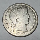 1907-O Barber Silver Half Dollar.