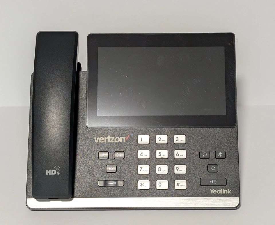 Teléfono de escritorio Yealink T67LTE 4G negro pantalla táctil One Talk Verizon Wireless Foto 4 de 4