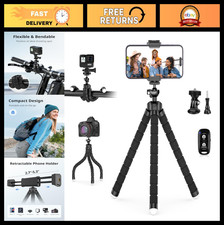 Flexible Mini Phone Tripod, Portable and Adjustable Camera Stand Holder with