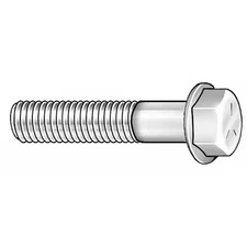 Grade 8, 5/8"-11 Flange Bolt, Black Phosphate Steel, 4 In L, 10 Pk,