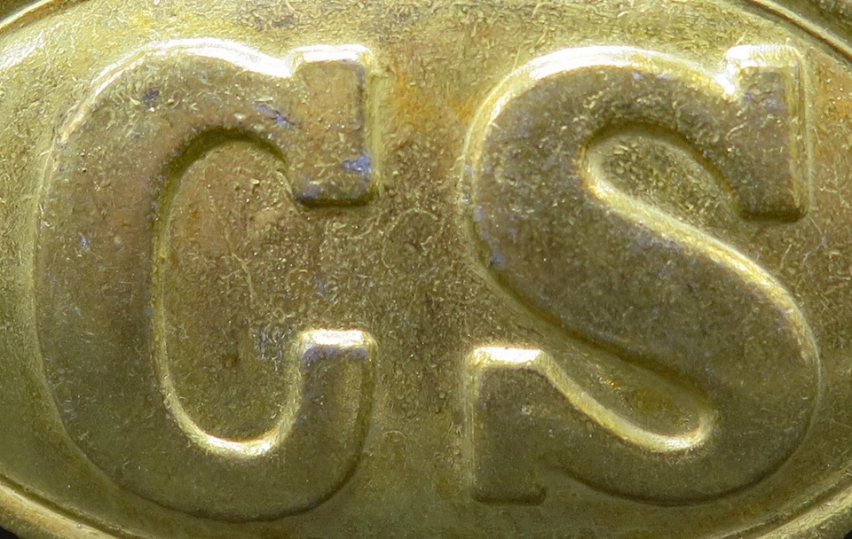 CS Confederate States Civil War Reenactment Vintage Belt Buckle - Image 3 of 4