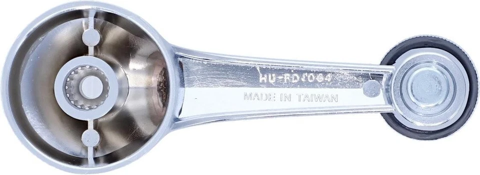 Manivela de ventana larga Ford Mustang II 74-78 con perilla negra izquierda derecha Foto 3 de 4