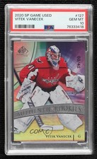 2020-21 SP Game Used Authentic Rookies 3/41 Vitek Vanecek #127 PSA 10 GEM MT av1