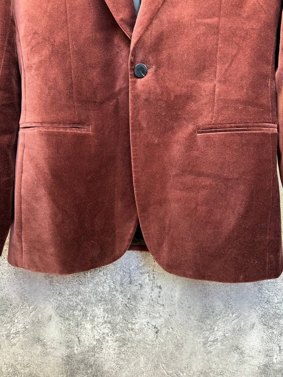 RRP $400 Reiss Apsara Tailored Single-Breasted Velvet Blazer Tailored-Fit Size S image 7