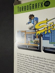 Shockman (TurboGrafx-16, 1992) Authentic BOX ONLY- RARE - Nice Condition!