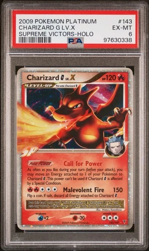 Charizard G LV.X 143/147 PSA 6