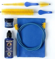 MusicNomad 6 pc. Premium Trumpet (Cornet) Cleaning & Care Kit with 6 