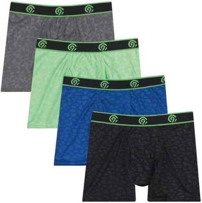 C9 Champion Boys' Lightweight Performance Embossed Boxer Briefs 4 Pack Size XL
