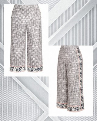 TED BAKER Kalid Wide-leg Culotte Cropped Trousers Size 2 UK 10 US 6 EU 38