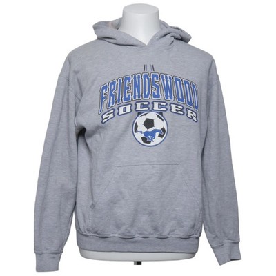 Gildan, Kapuzenpullover, Größe: M, Grau, Baumwolle/Polyester, Print #xlw