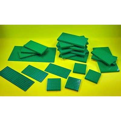 Konvolut Vintage / Modern Lego dicke dünne grüne Grundplatten Grundplatten Burgstadt