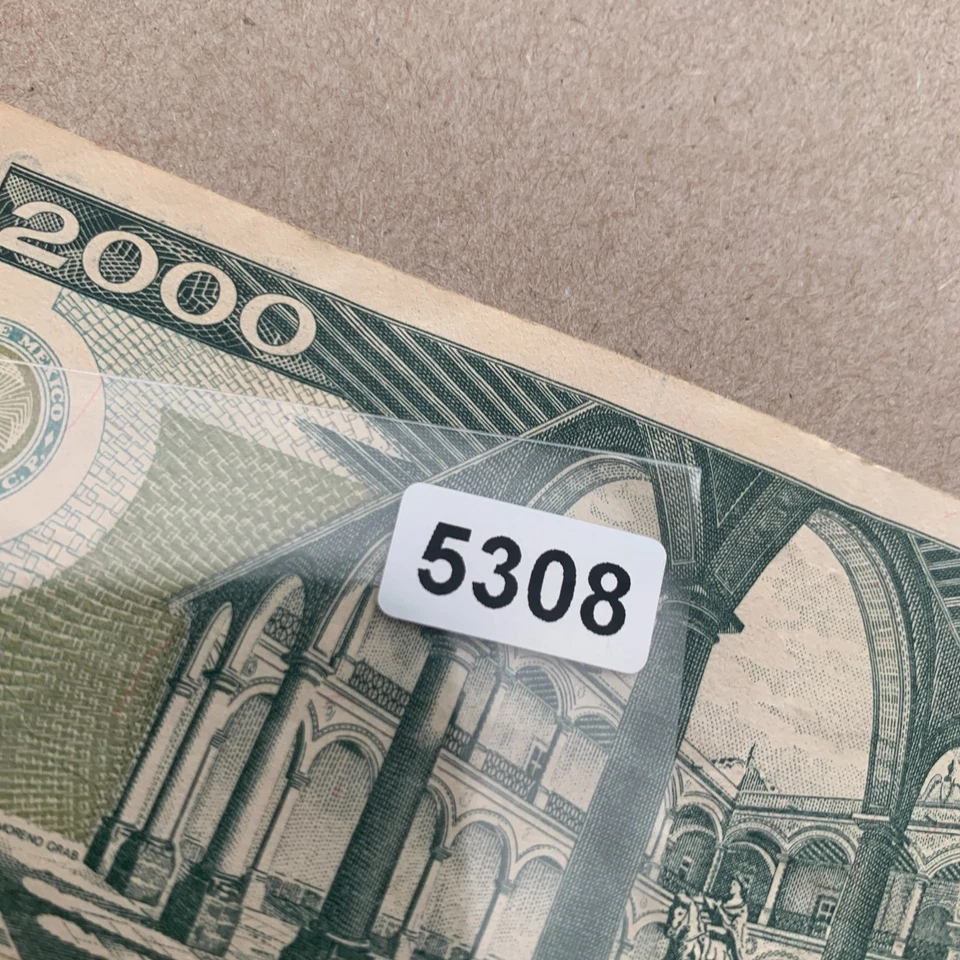 🇲🇽 1987 Mexico Paper Money 2000 Pesos Mexican Currency Banknote Memorabilia - Image 3 of 3