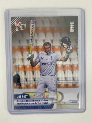 TOPPS TOPPS NOW ENGLAND CRICKET 24 JOE ROOT ENGLAND ENGLANDS LEADING RUN SCORER