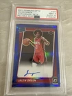 Jalen Green 2021 PSA 9 Auto 10 Donruss Optic Rookie Auto Blue /49 #159 22/49