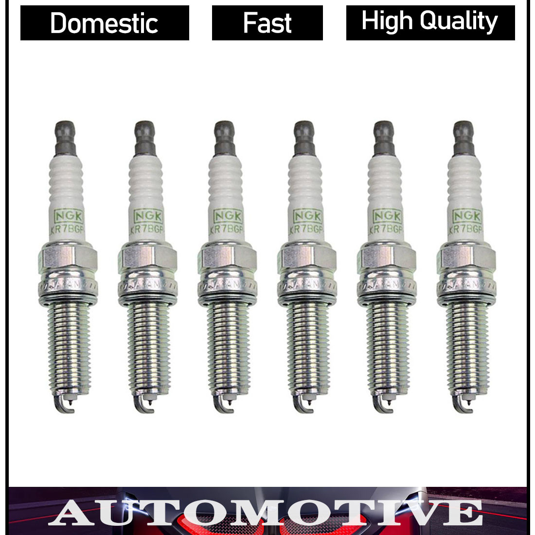 NGK G-POWER Platinum Spark Plugs Set of 6 for 2009-2019 Honda Pilot 3.5L