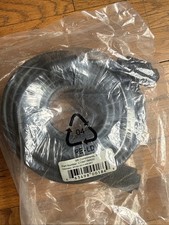 50ft 15 PIN Black SVGA SUPER VGA Monitor HD15 Male Male With Ferrite Cable. New
