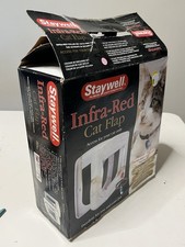 PetSafe Staywell Infrared Locking Cat Flap Pet New With Collar Open Box