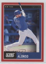 2020 Panini Chronicles Score Red 32/100 Pete Alonso #28 0m0g