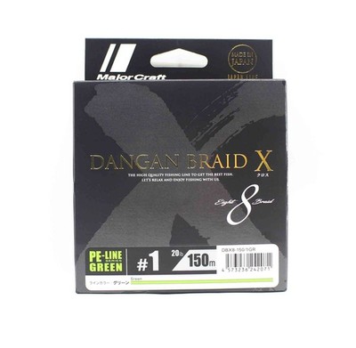 Major Craft Dangan Braid X Line X8 150m P.E 1 Green DBX8-150/1GR (2071)