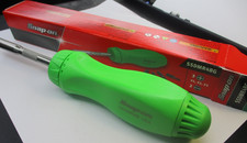 Snap On Ssdmr4bg 8-34 Green Ratcheting Standard Screwdriver New