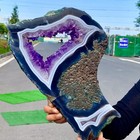 7.96LB Natural Amethyst geode quartz cluster crystal mineral specimen Healing