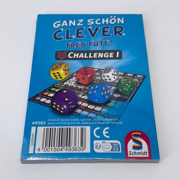 Ganz SchöN Clever! Challenge Zusatzblock 49363 Schmidt Spiele Neu In Folie-image