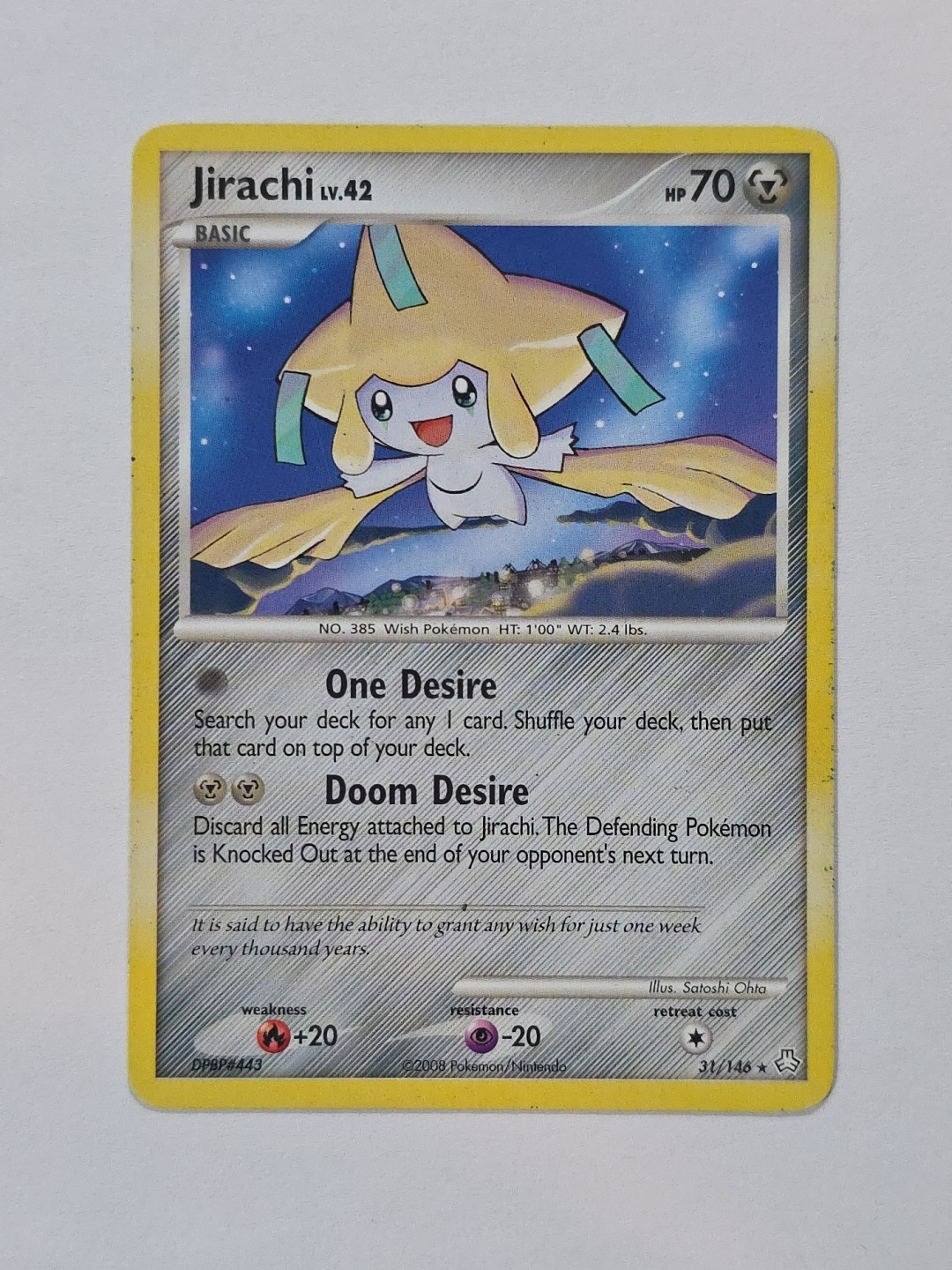 Jirachi 31/146 Legends Awakened Regular Rare 2008 Pokemon TCG NM